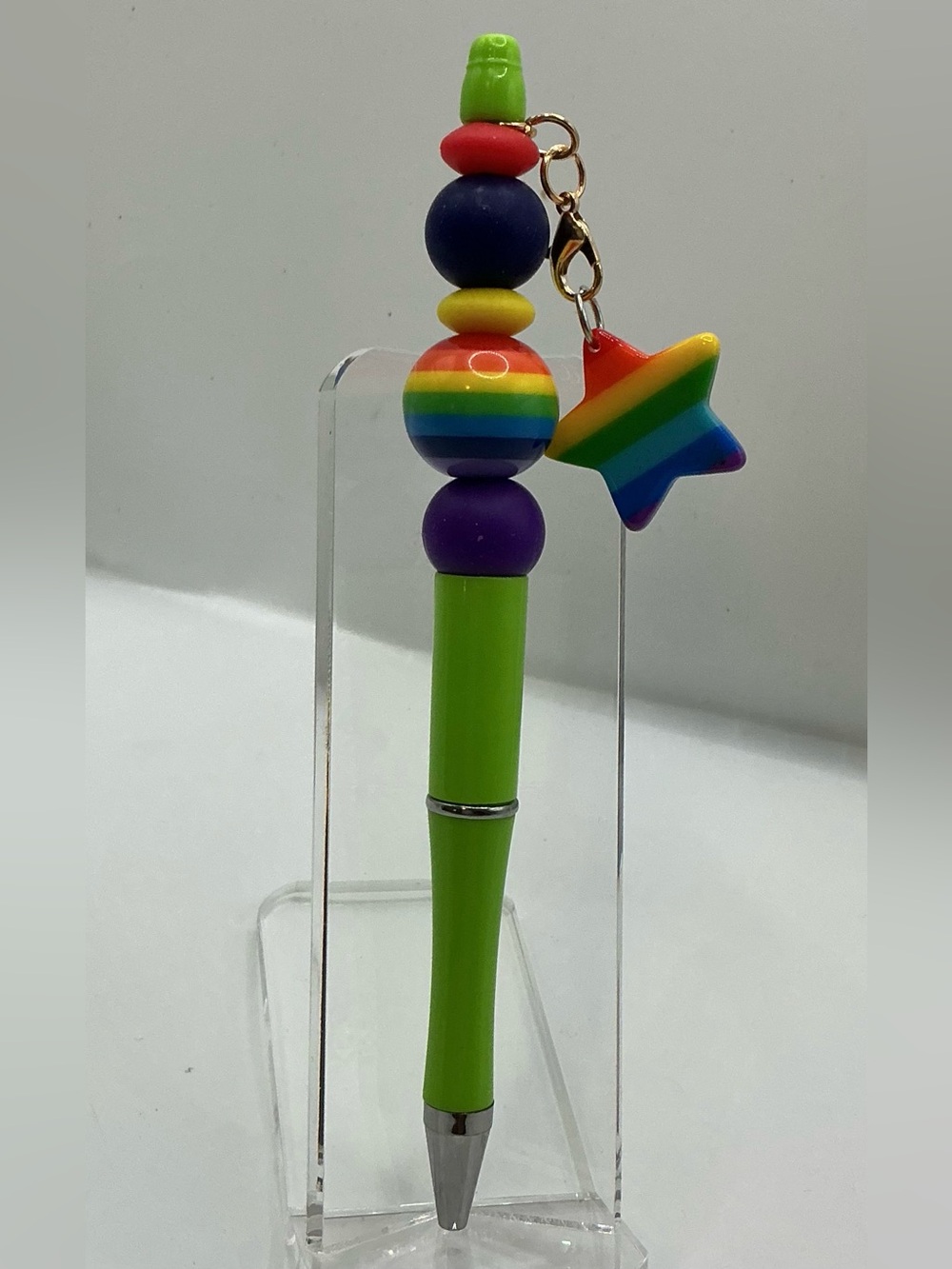 LGBTQ RAINBOW PRIDE STAR CHARM HANDMADE DECORATIVE PEN